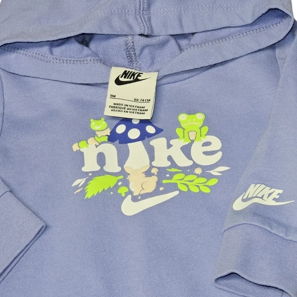Nike Baby Lavender Hooded Romper Bunny Spring 9 Months